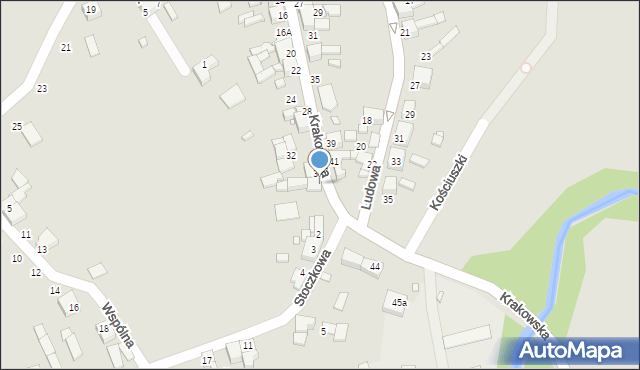 Siewierz, Krakowska, 38, mapa Siewierz