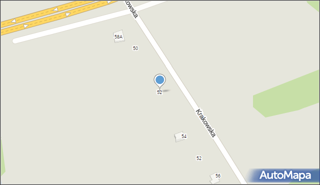 Siewierz, Krakowska, 52, mapa Siewierz