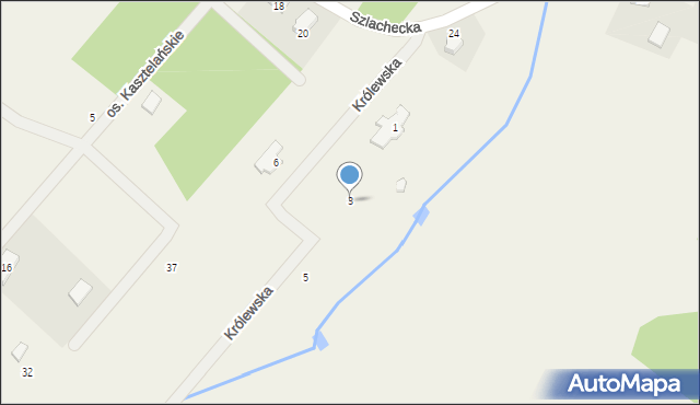 Sikorzyno, Królewska, 3, mapa Sikorzyno