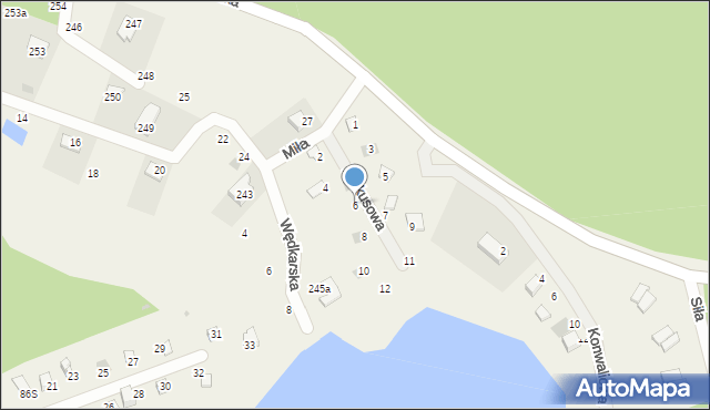 Siła, Krokusowa, 6, mapa Siła