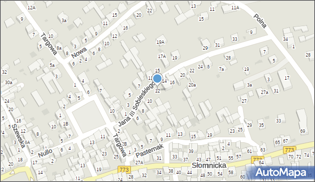 Skała, Króla Jana III Sobieskiego, 12, mapa Skała