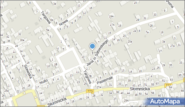 Skała, Króla Jana III Sobieskiego, 3, mapa Skała