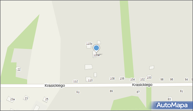 Skaryszew, Krasickiego Ignacego, bp., 110a, mapa Skaryszew