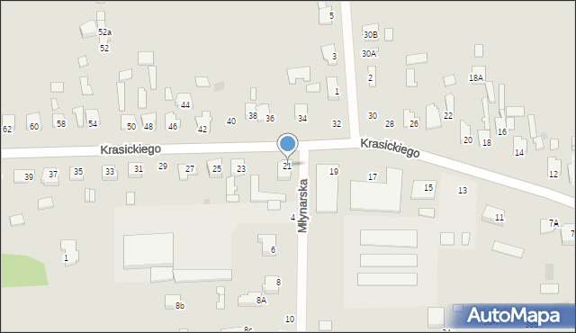 Skaryszew, Krasickiego Ignacego, bp., 21, mapa Skaryszew