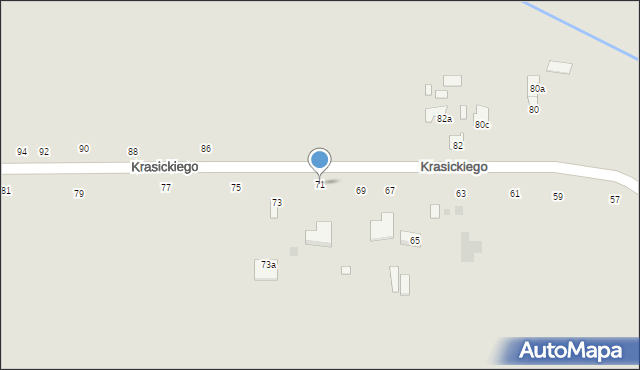 Skaryszew, Krasickiego Ignacego, bp., 71, mapa Skaryszew