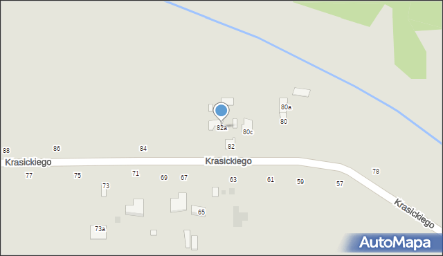 Skaryszew, Krasickiego Ignacego, bp., 82a, mapa Skaryszew