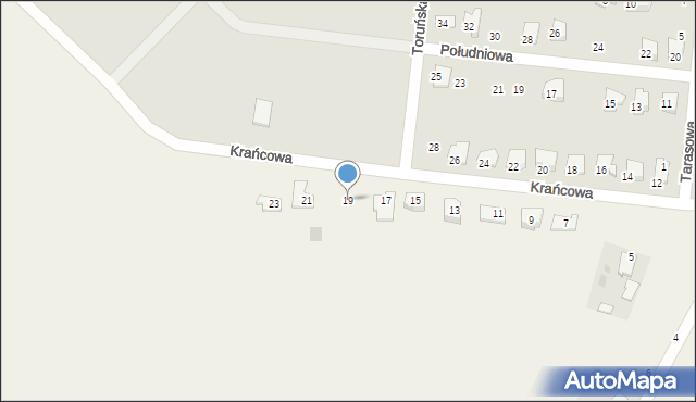 Skarżyn, Krańcowa, 19, mapa Skarżyn