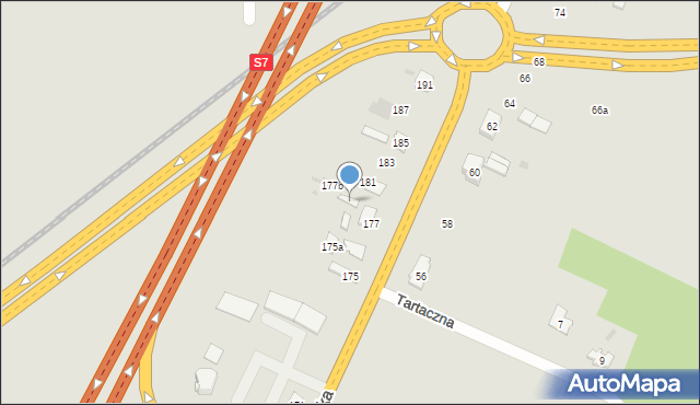 Skarżysko-Kamienna, Krakowska, 179, mapa Skarżysko-Kamienna