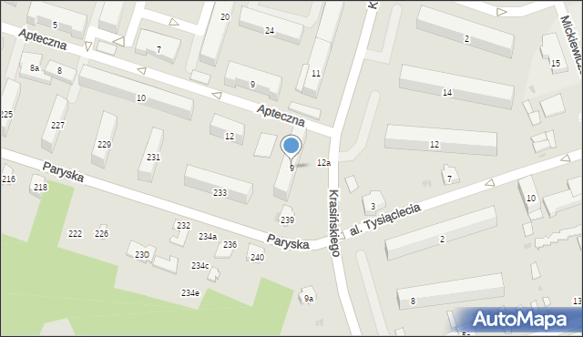 Skarżysko-Kamienna, Krasińskiego, 9, mapa Skarżysko-Kamienna