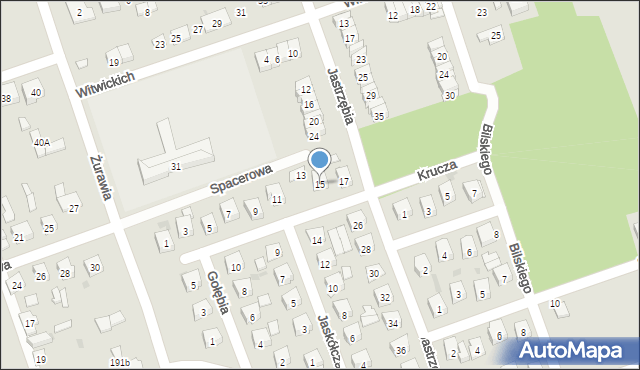 Skarżysko-Kamienna, Krucza, 15, mapa Skarżysko-Kamienna