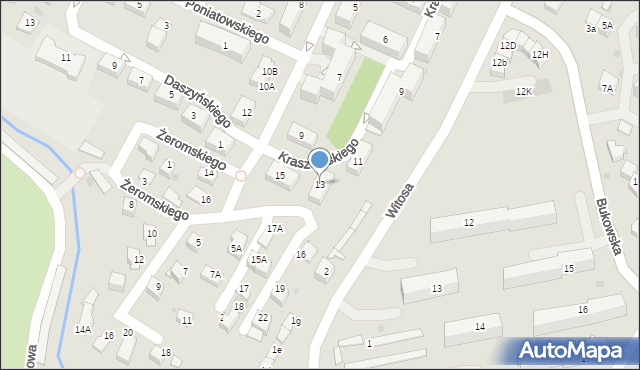 Skawina, Kraszewskiego Józefa Ignacego, 13, mapa Skawina