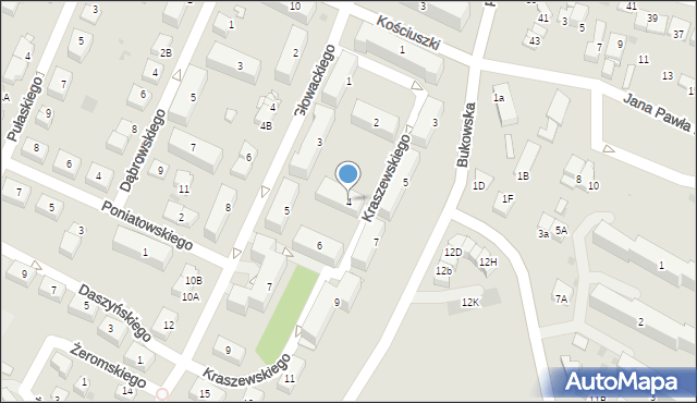 Skawina, Kraszewskiego Józefa Ignacego, 4, mapa Skawina