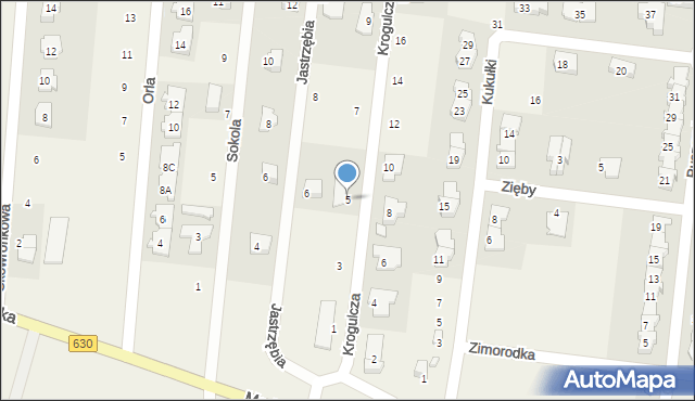 Skierdy, Krogulcza, 5, mapa Skierdy