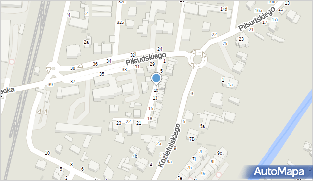 Skierniewice, Krasickiego Ignacego, bp., 10, mapa Skierniewic