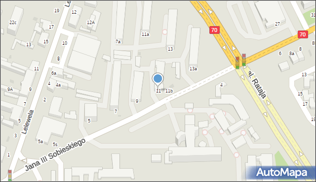 Skierniewice, Króla Jana III Sobieskiego, 11, mapa Skierniewic