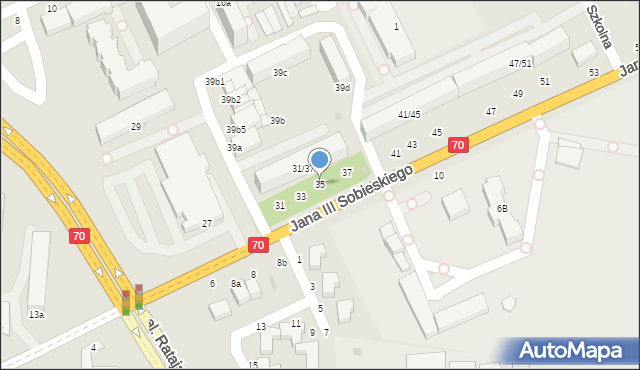 Skierniewice, Króla Jana III Sobieskiego, 35, mapa Skierniewic