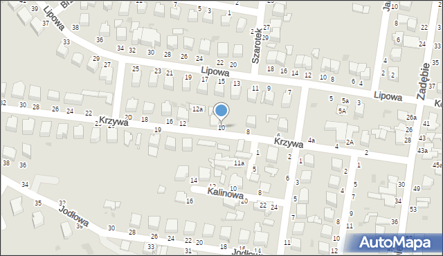 Skierniewice, Krzywa, 10, mapa Skierniewic