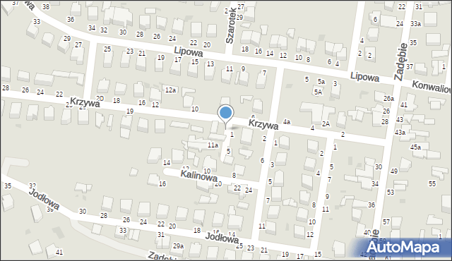 Skierniewice, Krzywa, 13, mapa Skierniewic
