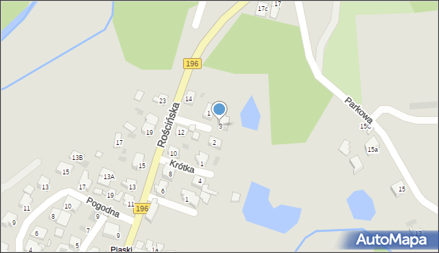 Skoki, Krańcowa, 3, mapa Skoki