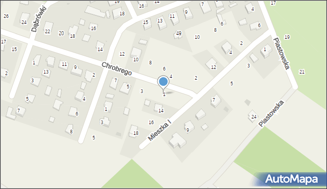 Skopanie, Króla Bolesława Chrobrego, 1, mapa Skopanie