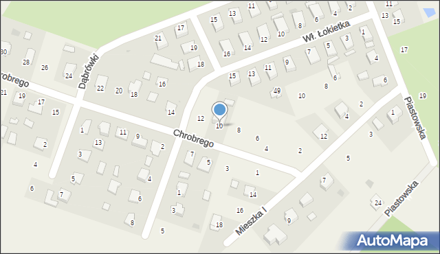 Skopanie, Króla Bolesława Chrobrego, 10, mapa Skopanie