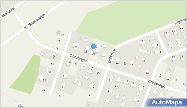 Skopanie, Króla Bolesława Chrobrego, 26, mapa Skopanie