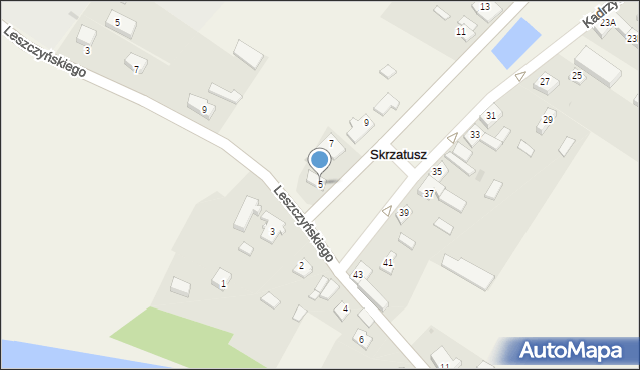 Skrzatusz, Króla Jana III Sobieskiego, 5, mapa Skrzatusz