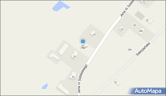 Skrzatusz, Króla Jana III Sobieskiego, 55a, mapa Skrzatusz