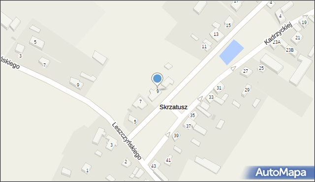 Skrzatusz, Króla Jana III Sobieskiego, 9, mapa Skrzatusz