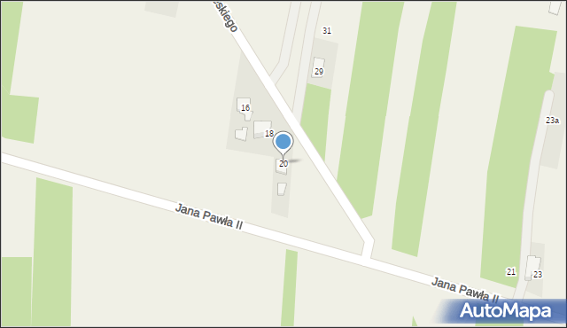 Skrzyszów, Króla Jana III Sobieskiego, 20, mapa Skrzyszów