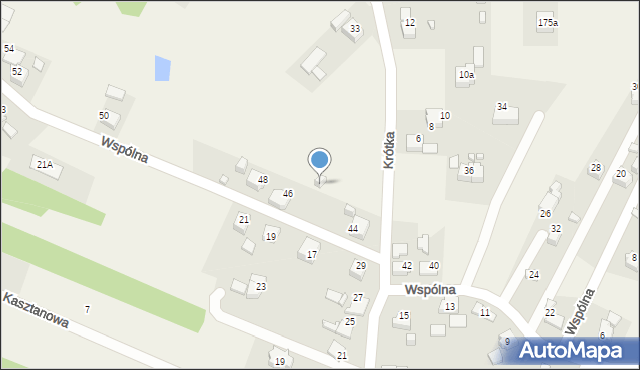 Skrzyszów, Krótka, 31, mapa Skrzyszów