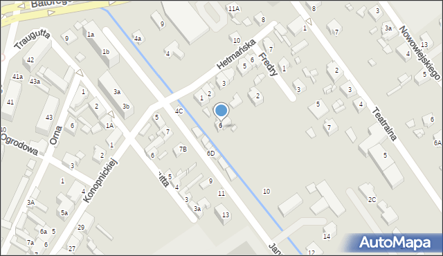 Skwierzyna, Króla Jana III Sobieskiego, 8, mapa Skwierzyna