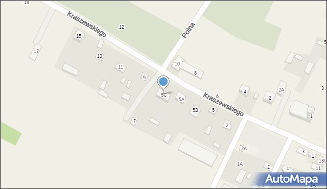 Sławatycze, Kraszewskiego Józefa Ignacego, 5C, mapa Sławatycze