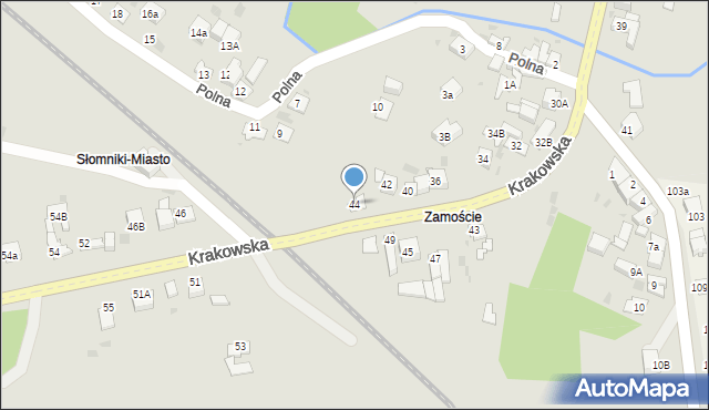 Słomniki, Krakowska, 44, mapa Słomniki