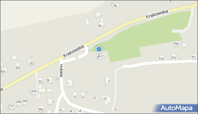 Słomniki, Krakowska, 57, mapa Słomniki
