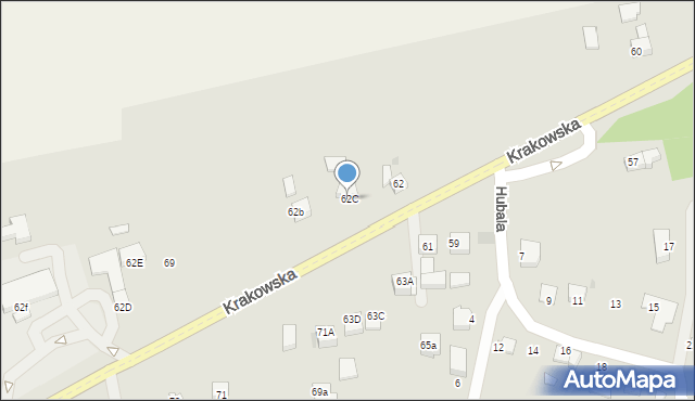 Słomniki, Krakowska, 62C, mapa Słomniki