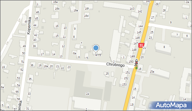 Słubice, Króla Bolesława Chrobrego, 4, mapa Słubice