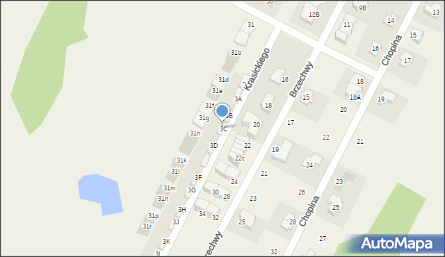 Słupno, Krasickiego Ignacego, bp., 3C, mapa Słupno