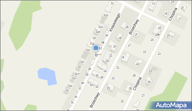 Słupno, Krasickiego Ignacego, bp., 3D, mapa Słupno