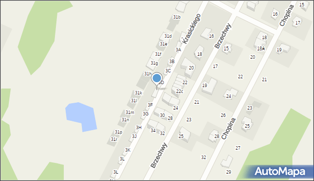 Słupno, Krasickiego Ignacego, bp., 3E, mapa Słupno