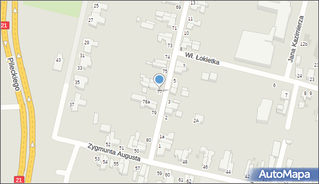 Słupsk, Króla Bolesława Chrobrego, 77, mapa Słupska