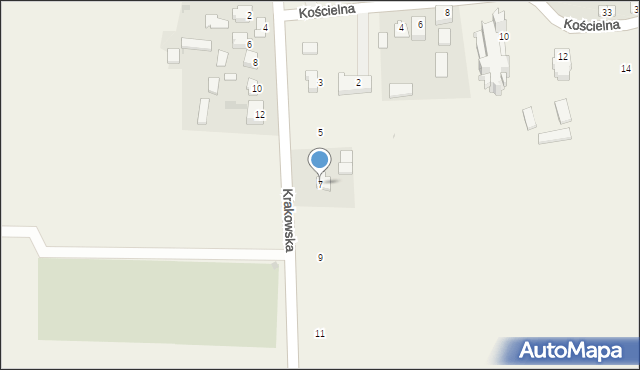 Smardzowice, Krakowska, 7, mapa Smardzowice