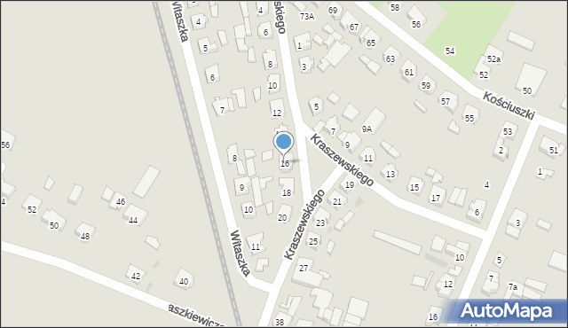 Śmigiel, Kraszewskiego Józefa Ignacego, 16, mapa Śmigiel