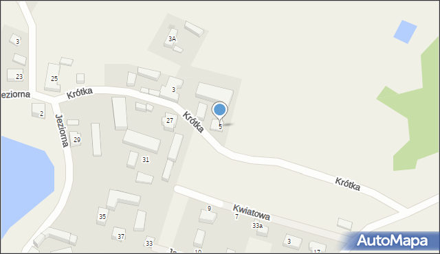 Smołdzino, Krótka, 5, mapa Smołdzino