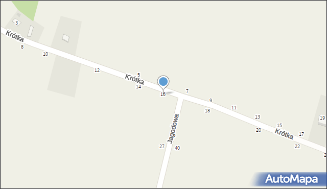 Smyków, Krótka, 16, mapa Smyków