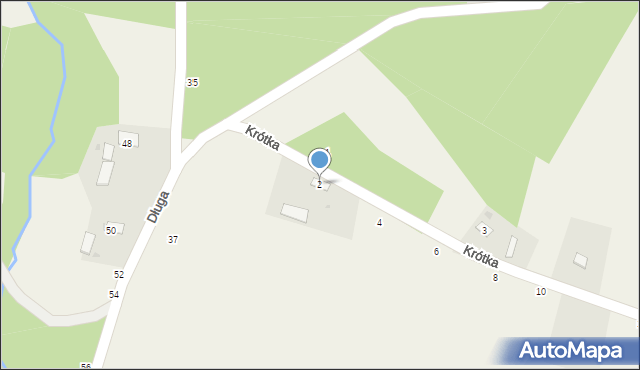 Smyków, Krótka, 2, mapa Smyków