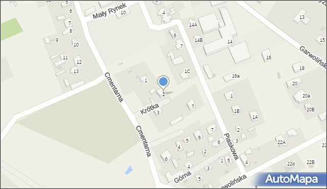 Sobienie-Jeziory, Krótka, 2, mapa Sobienie-Jeziory