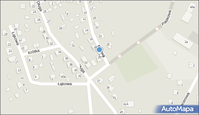 Sobków, Krzywa, 20, mapa Sobków