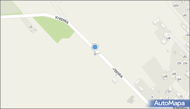 Sobolew, Krępska, 11, mapa Sobolew