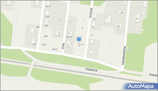 Sobolewo, Krucza, 1, mapa Sobolewo